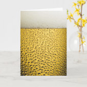 Bier Glass Karte (Gelbe Blume)