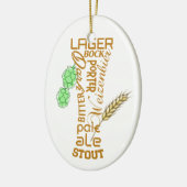 Bier Glass Keramik Ornament (Links)