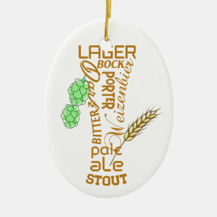 Bier Glass Keramik Ornament