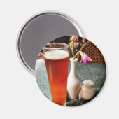 Bier Glass Magnet (Vorderseite/Rückseite)