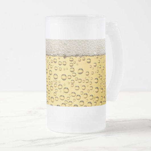 Bier Glass Mattglas Bierglas (VorderseiteRechts)