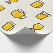 Bier Glass Muster Geschenkpapier (Ecke)