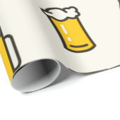 Bier Glass Muster Geschenkpapier (Rolleneckpunkt)