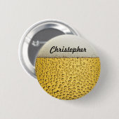 Bier Glass personalisieren Foto Button (Vorne & Hinten)