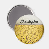 Bier Glass personalisieren Foto Magnet (Vorderseite/Rückseite)