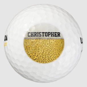 Bier Glass personalisieren Golfball