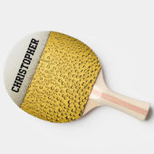 Bier Glass personalisieren Tischtennis Schläger (Seitenansicht)