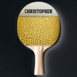 Bier Glass personalisieren Tischtennis Schläger<br><div class="desc">Bier Glass - Kristallklares Bier mit Blasen und Schaumfoto,  das Sie personalisieren und anpassen können!</div>