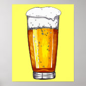 Bier Glass Poster (Vorne)