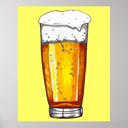 Bier Glass Poster (Vorne)