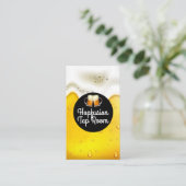 Bier Glass Toast Logo | Brauerei Visitenkarte (Stehend Vorderseite)