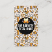 Bier Glass Toast Logo | Brauereisymbole Visitenkarte (Vorderseite)