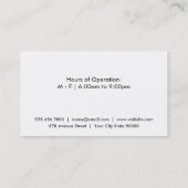 Bier Glass Visitenkarte (Rückseite)