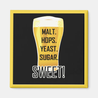 Bier Glass Zucker Sweet Funny Magnet