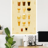Bier Glasses Poster (Heimbüro)