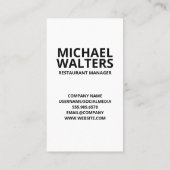 Bier Glasses | Restaurant Icons Muster Visitenkarte (Rückseite)