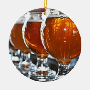 "BIER GLORIOUS BIER" CHRISTMAS ORNANATION KERAMIK ORNAMENT