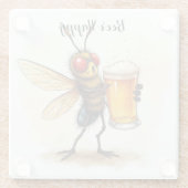 Bier glücklich glasuntersetzer (Rückseite)