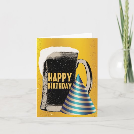 Bier Gluckliche Stunden Alles Gute Zum Geburtstag Karte Zazzle De