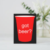Bier got? postkarte (Stehend Vorderseite)