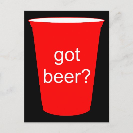Bier got? postkarte (Vorderseite)