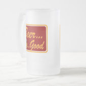 Bier-… gute mattierte Tasse (Vorderseite Links)