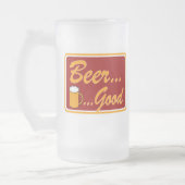 Bier-… gute mattierte Tasse (Links)