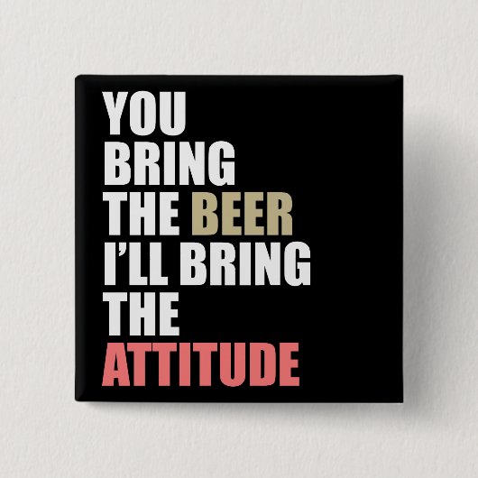 Bier, Haltung Button (Vorderseite)