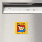 Bier hat mein Leben verändert Magnet (In Situ (Geschirrspüler))