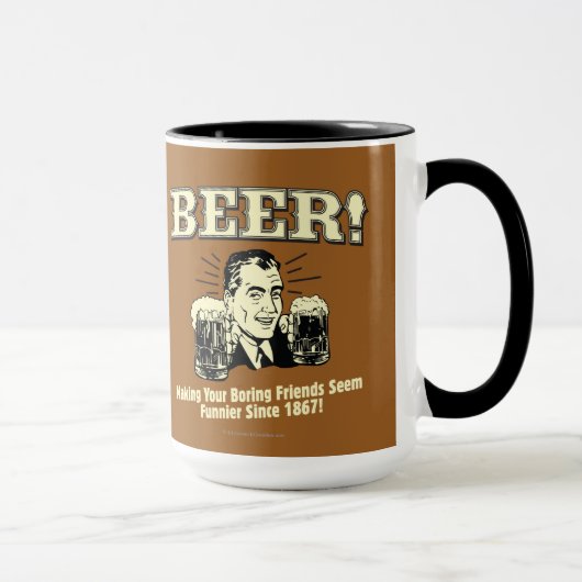 Bier: Helping Friends Seem Funnier Tasse (Rechts)