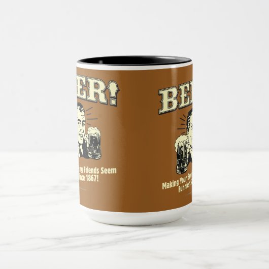 Bier: Helping Friends Seem Funnier Tasse (Zentrum)