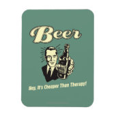 Bier: Hey, es ist billiger als Therapie Magnet (Vertikal)