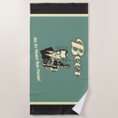 Bier: Hey, es ist billiger als Therapie Strandtuch (Vorderseite)