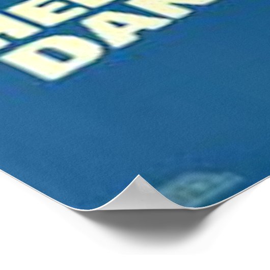 Bier hilft weißen Typ beim Tanzen Poster (Ecke)