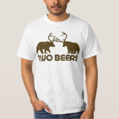 Bier, Hirsch, Bär. Funny Geschenk für Bierliebhabe T-Shirt (Vorderseite)