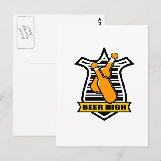 Bier hoch postkarte (Vorne/Hinten)