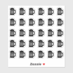 Bier-Hochzeitsplatz-Kartenbar-Menü-Getränkewahl Aufkleber