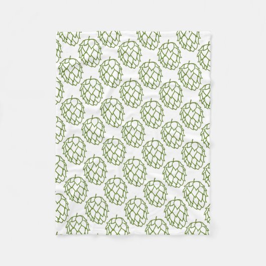 Bier-Hopfen Fleecedecke (Vorderseite)