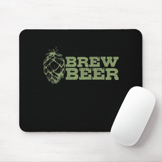 Bier Hopfen und Malz Bierbrauen Mousepad (Mit Mouse)