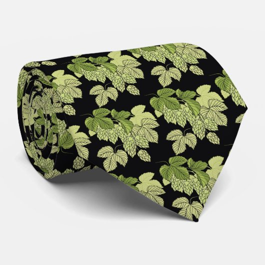 Bier Hops Design Necktie Krawatte (Gerollt)