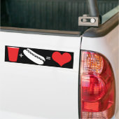 Bier + Hot dogs = Liebe Autoaufkleber (Auf Lkw)