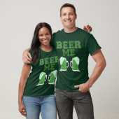 Bier ich 2 grüne Biere T-Shirt (Unisex)