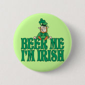 Bier ich bin ich irisch button (Vorderseite)