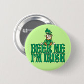 Bier ich bin ich irisch button (Vorne & Hinten)