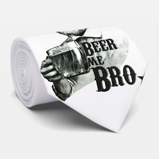 Bier ich Bro Krawatte (Gerollt)