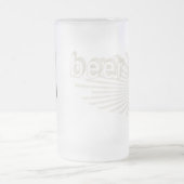 Bier ich Lama durch Mudge Studios Mattglas Bierglas (Mittel)