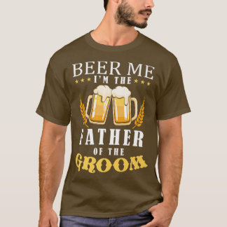 Bier ich Vater der Groom Drinking Team Hochzeit T-Shirt