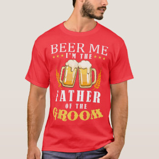 Bier ich Vater der Groom Drinking Team Hochzeit T-Shirt