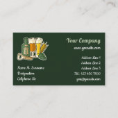Bier Icons Business Card Visitenkarte (Vorderseite)