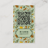Bier Icons Business Card Visitenkarte (Rückseite)